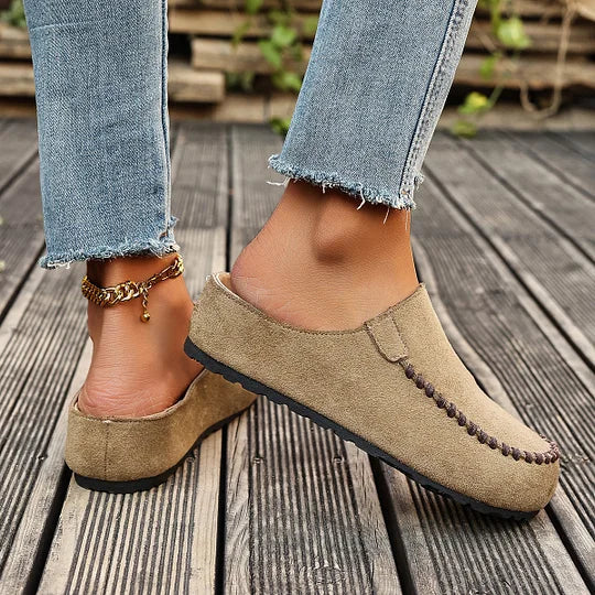 Darcie – Vintage ortopediska lädermules