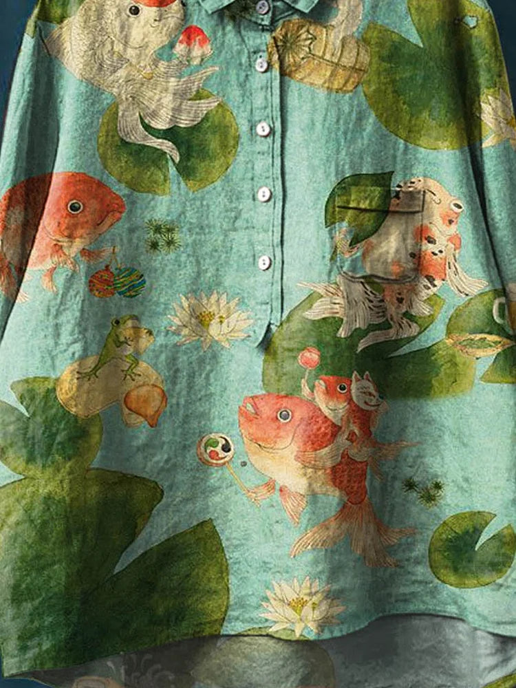 Ruthie™ - Fiskkonst T-shirt