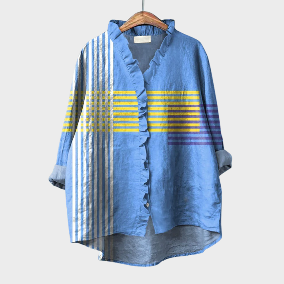 Tina | Elegant Linne Sommarblus