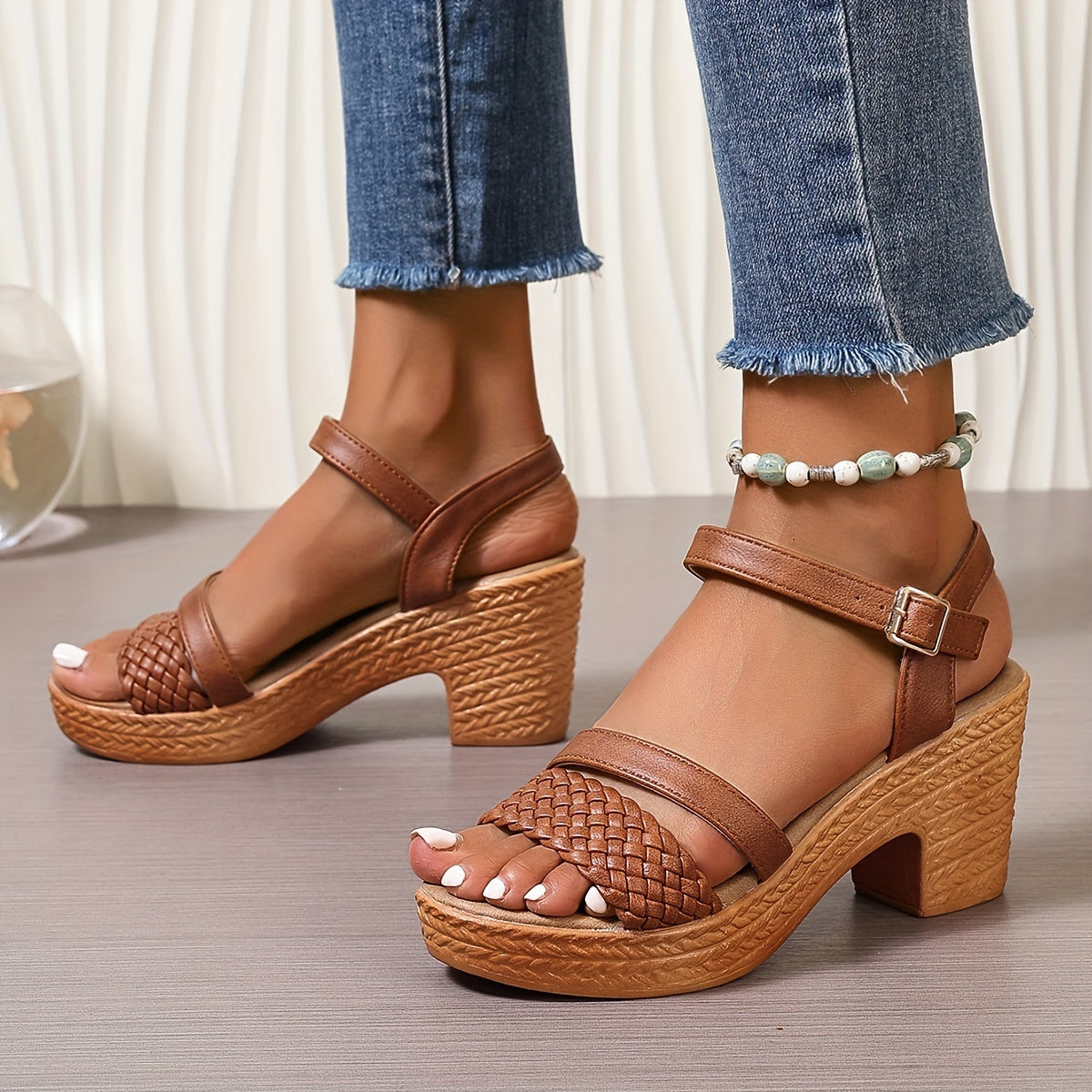 Caroline | Flätade Sandaler