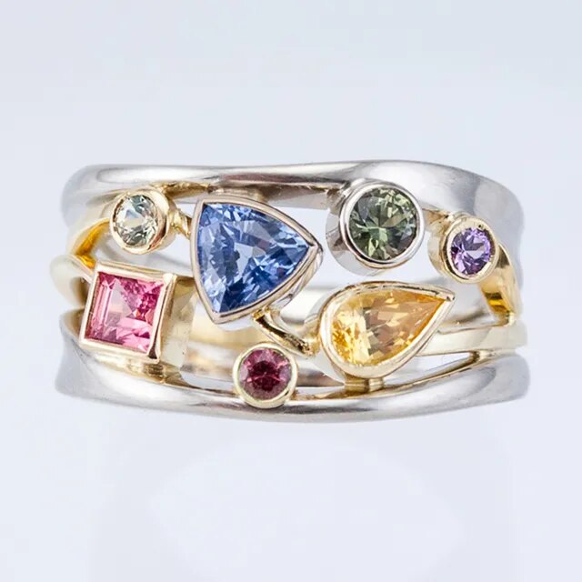 KYLA | VINTAGE FÄRGGLAD RING
