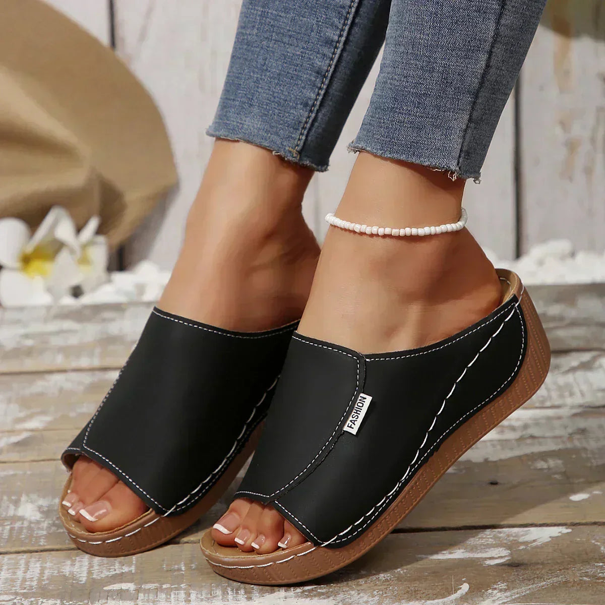 Sandra | Slip-On Sandaler