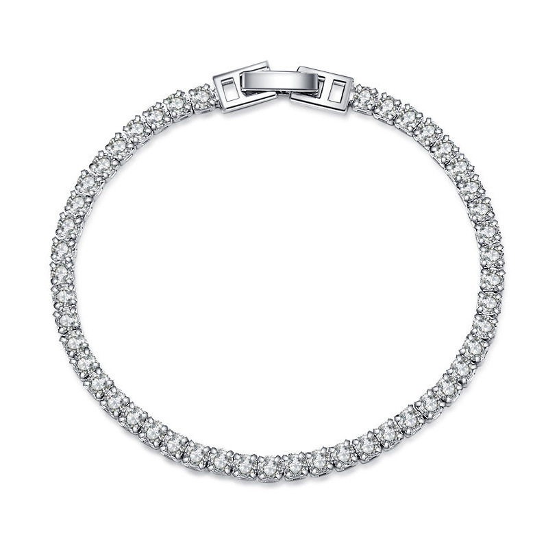 Tidlös Pave Guld Kubansk Armband