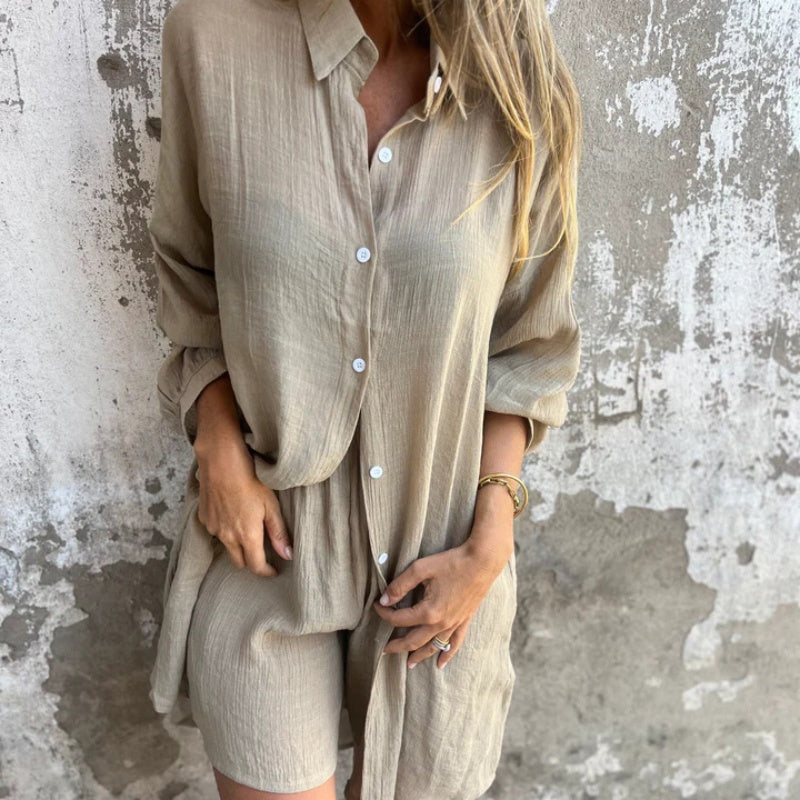 Lyrie - Avslappnad Polo Set