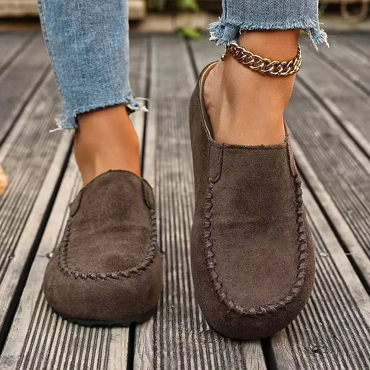 Darcie – Vintage ortopediska lädermules