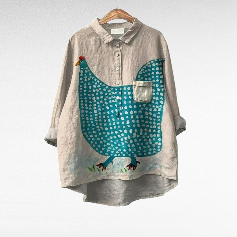 Céline | Elegant Linne Sommarblus