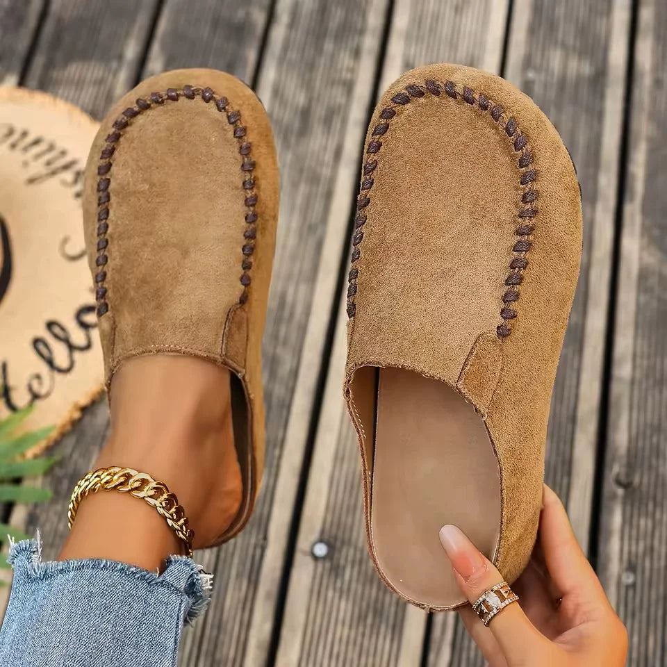 Darcie – Vintage ortopediska lädermules