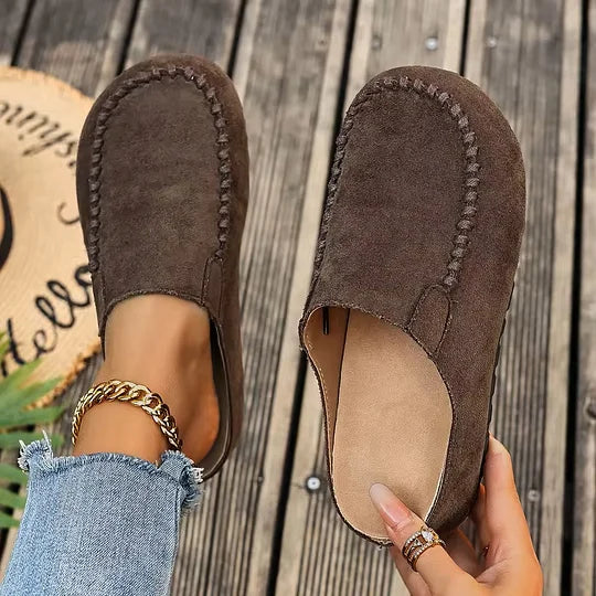 Darcie – Vintage ortopediska lädermules