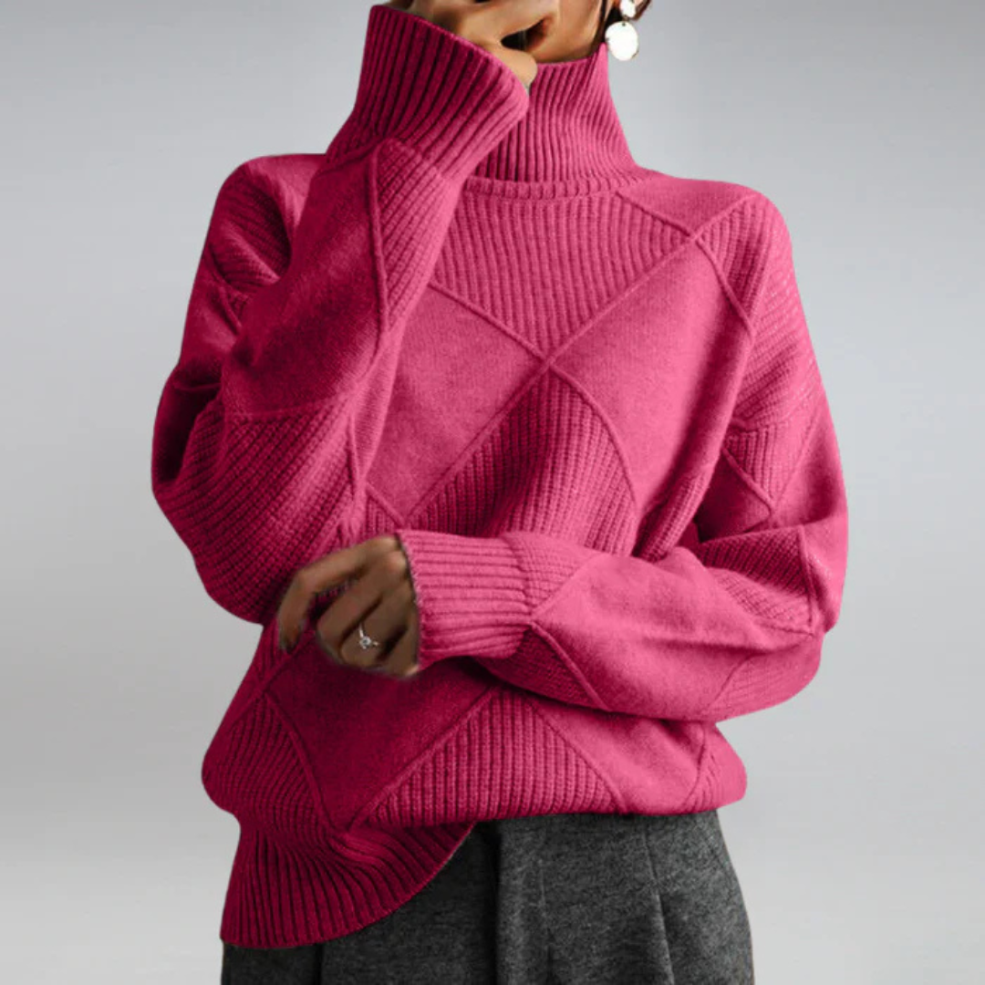 Selvia | Lyxig Turtleneck Tröja