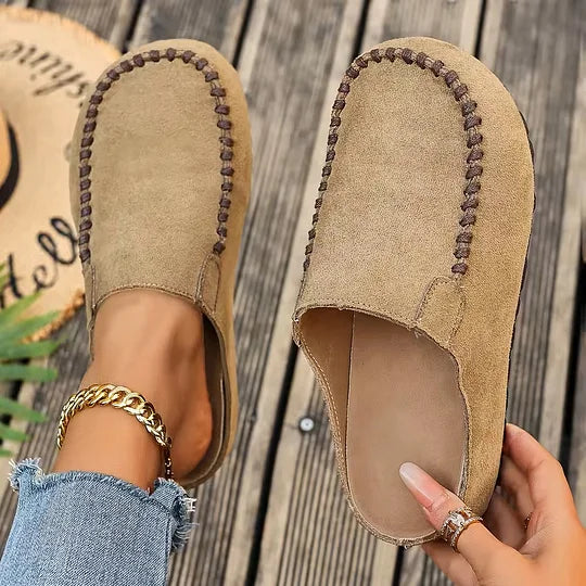 Darcie – Vintage ortopediska lädermules