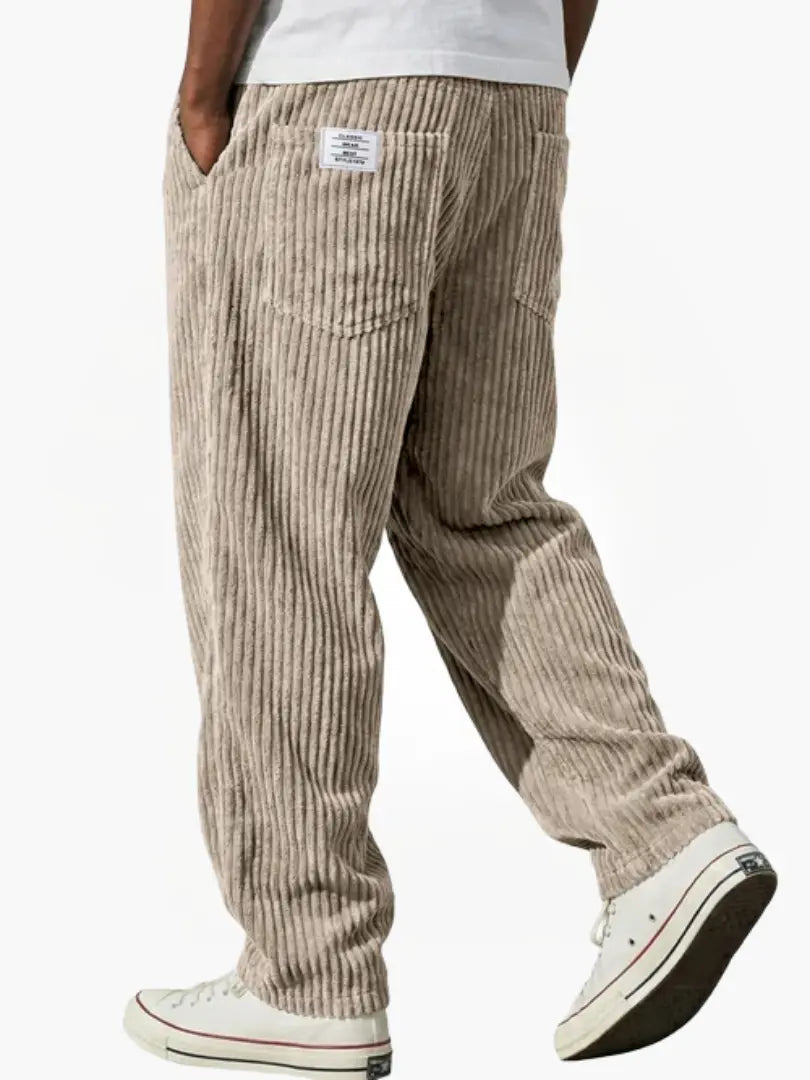 Leblanc™ | Herrebyxor i ribbad velour