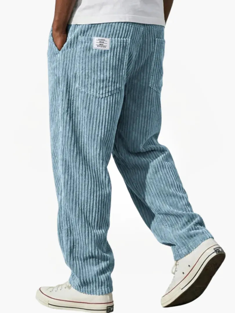 Leblanc™ | Herrebyxor i ribbad velour