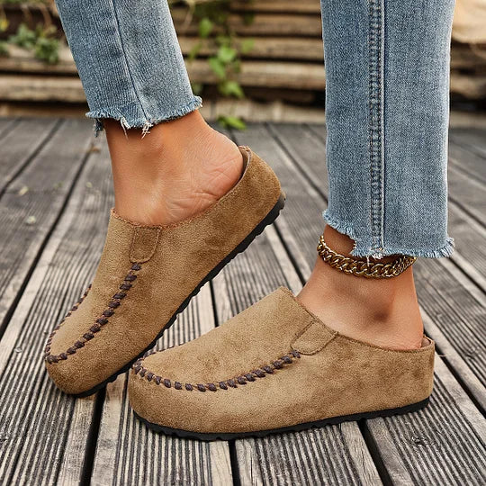 Darcie – Vintage ortopediska lädermules