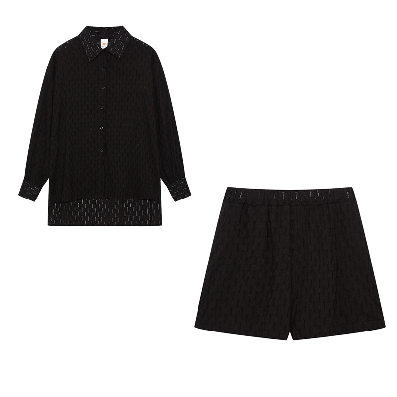 Elizabeth - Lätt skjorta och shorts-set