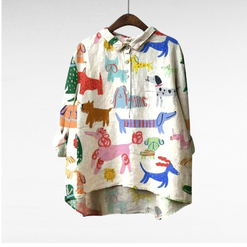 Amélie | Elegant linne sommarblus