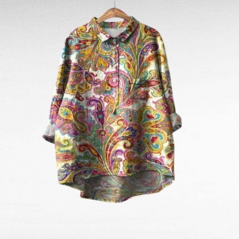 Élisa | Elegant linne sommarblus