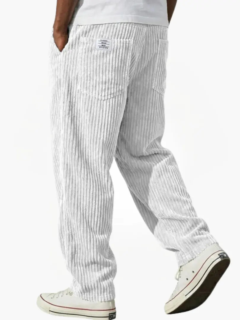 Leblanc™ | Herrebyxor i ribbad velour