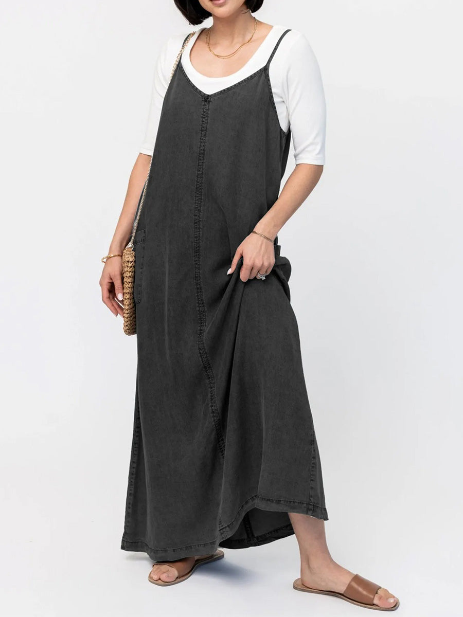 GLACEL | STILIG LOOSE MAXI KLÄNNING