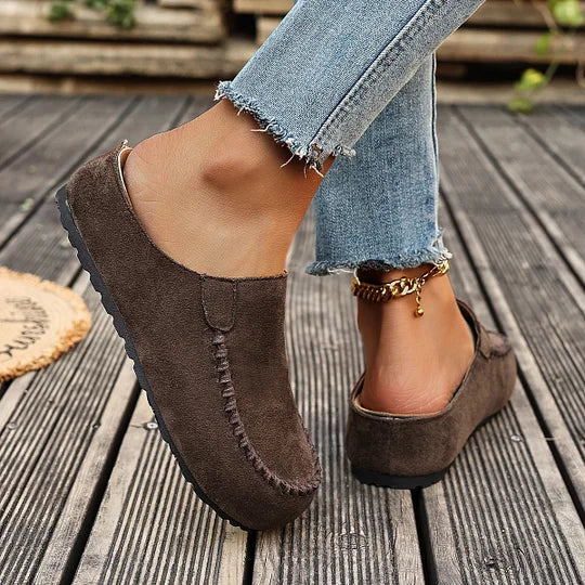 Darcie – Vintage ortopediska lädermules