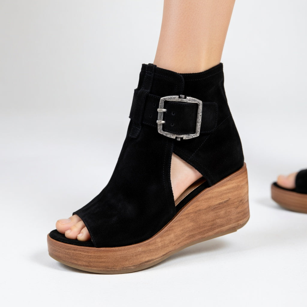 Orélisse™ — Öppna ankelstövlar med kilklack i modern stil