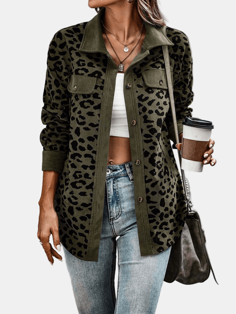 Coraline | Leopardmönstrad Jacka