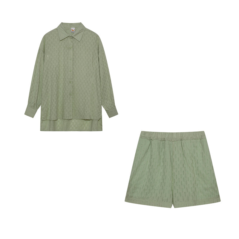 Elizabeth - Lätt skjorta och shorts-set