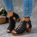 Britta | Lattice-Heel Sandaler