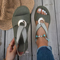 Marlenia™ | Platta sandaler med metallspänne