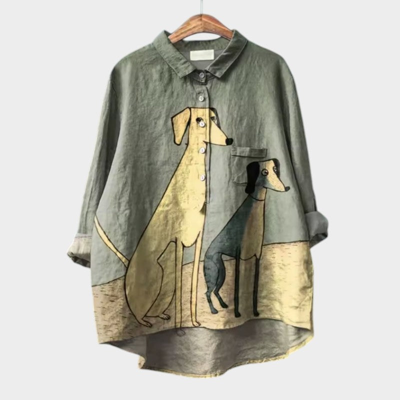 Amélie | Elegant linne sommarblus