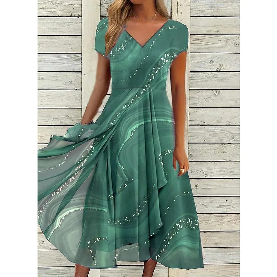 Maui | Elegant Flödande Midiklänning