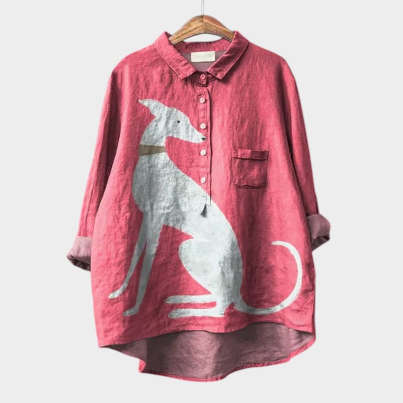 Amélie | Elegant linne sommarblus
