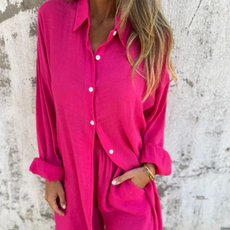 Lyrie - Avslappnad Polo Set